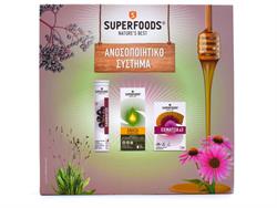 Superfoods Sambucus 20 αναβρ. δισκία & Anasa Sirop Adult 120ml & Echinacea 30 κάψουλες